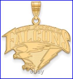 10K Yellow Gold United States Air Force Academy Large Pendant LogoArt (1Y017USA)