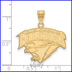 10K Yellow Gold United States Air Force Academy Large Pendant LogoArt (1Y017USA)