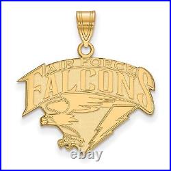 10k Yellow Gold United States Air Force Academy Falcons Mascot Name Pendant