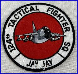 124th TACTICAL FIGHTER SQUADRON PATCH US Air Force Original 4