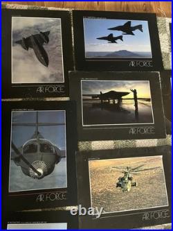 12 VINTAGE US AIR FORCE AIRCRAFT LITHOGRAPHs 17x23 POSTERS FREE SHIP
