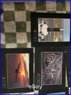 12 VINTAGE US AIR FORCE AIRCRAFT LITHOGRAPHs 17x23 POSTERS FREE SHIP