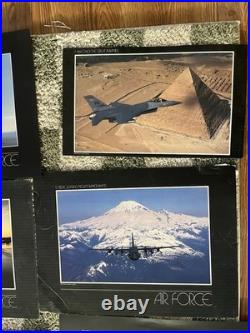 12 VINTAGE US AIR FORCE AIRCRAFT LITHOGRAPHs 17x23 POSTERS FREE SHIP