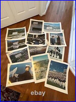 12 Vintage 1969 US Air Force Lithograph Posters USAF Academy Rare Lg Collection