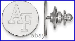 14K White Gold United States Air Force Academy Lapel Pin by LogoArt