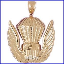 14K or 18K Gold United States Air Force Pendant (Yellow, White or Rose) GV4500