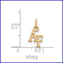 14k Gold LogoArt United States Air Force Academy A-F Extra Small Pendant