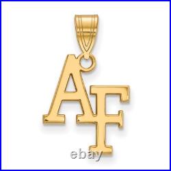 14k Gold LogoArt United States Air Force Academy A-F Medium Pendant