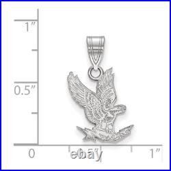 14k White Gold LogoArt United States Air Force Academy Falcon Med Pendant