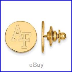 14k Yellow Gold United States Air Force Academy Lapel Pin 4Y009USA