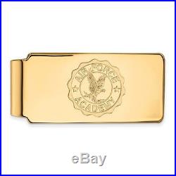 14k Yellow Gold United States Air Force Academy Money Clip Crest 4Y026USA