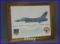 178th Fighter Wing F-16C Plane Ser. No. 86-0262 Signed & Numbered Framed Print