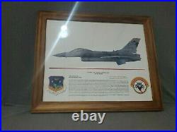 178th Fighter Wing F-16C Plane Ser. No. 86-0262 Signed & Numbered Framed Print