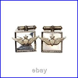 17g Sterling Silver United States Air Force Cuff Links Cufflinks