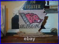 188th FIGHTER WING Unit Display Case/Shelf Original Sculpture Razorback 188th FW