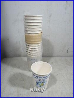 18 Vintage 89th Military Airlift Wing Command Special Mission Paper Coffee Cups