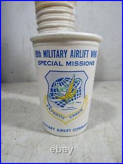 18 Vintage 89th Military Airlift Wing Command Special Mission Paper Coffee Cups