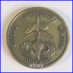 18th Combat Weather Squadron Airforce Special Operations Airborne Challenge Coin