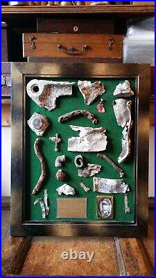 1940 Large Battle Of Britain Relic Board German Aircraft Ju-88 Treyford Sussex