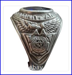 1940s UNITED STATES AIR FORCE PILOT'S RING STERLING SILVER Sz8.75