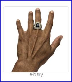 1940s UNITED STATES AIR FORCE PILOT'S RING STERLING SILVER Sz8.75