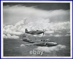 1944 WWII Army Air force P-59 Airacomet P-36 Kingcobra Type 1 Original Photo