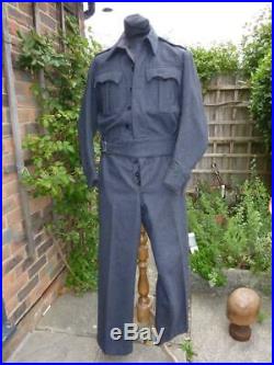 1944 WWII War Service Royal Air Force Battledress Blouse, Trousers Uniform