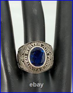 1947 UNITED STATES AIR FORCE RING STERLING SILVER Sz 9.25 21.3 Grams