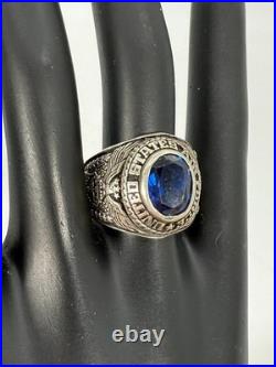 1947 UNITED STATES AIR FORCE RING STERLING SILVER Sz 9.25 21.3 Grams