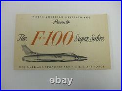 1950's Topping North American Aviation USAF F-100 Super Sabre Desk Top Model