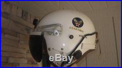 1950's U. S Air Force P-4A Flight Helmet With Oxygen Mask Electrical Headset NICE
