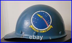 1950s 1960s USAF Air Force SAC Helmet Hard Hat 556th Missile Squadron SMS Named