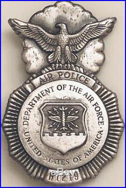 1950s USAF Air Police Badge Pin Back. This Obsolete Badge Meets eBay Rules