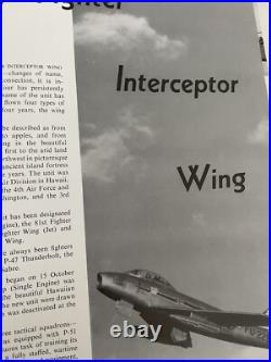 1954 USAF AIR FORCE 81st FIGHTER INTERCEPTOR WING YEARBOOK, BENTWATERS, ENGLAND