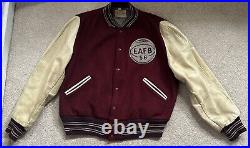 1956 edwards air force base letterman jacket Leather Sleeves Mens Size 40 Rare