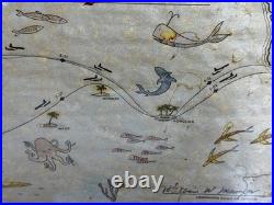 1957 USAF Operation Mobile Zebra Map 386th F-100 Squadron Cold War Rarity