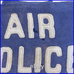 1958-66 USAF Air Police Squadron 6314th Force Handcuffs Club Arm Band Whistle