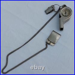 1958-66 USAF Air Police Squadron 6314th Force Handcuffs Club Arm Band Whistle