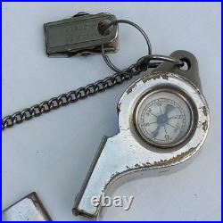 1958-66 USAF Air Police Squadron 6314th Force Handcuffs Club Arm Band Whistle