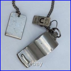 1958-66 USAF Air Police Squadron 6314th Force Handcuffs Club Arm Band Whistle