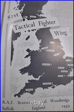 1959 81st Tactical Fighter Wing USAF RAF Bentwaters Woodbridge England Yearbook