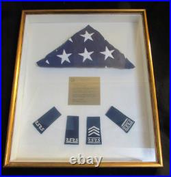 1959 Us Air Force Academy 1st Grad Class Flag Shoulder Boards Awards Et Lt. Col