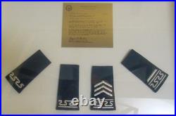 1959 Us Air Force Academy 1st Grad Class Flag Shoulder Boards Awards Et Lt. Col