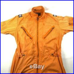 1960s Vietnam USAF Air Force K-2B Orange Flight Suit Coveralls Capt Rank Patches