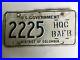 1962_Washington_DC_License_Plate_Bolling_Air_Force_Base_District_of_Columbia_AFB_01_wzqt
