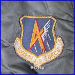 1963 USAF L-2B Flight Jacket MIL-J-7448E Size X-Large Vietnam Era Fourth Air For