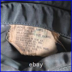1963 USAF L-2B Flight Jacket MIL-J-7448E Size X-Large Vietnam Era Fourth Air For