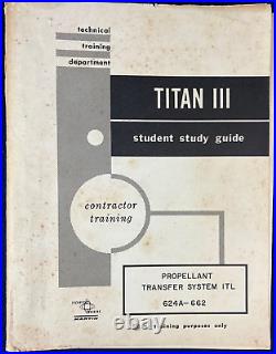 1964 Titan III Missile Propulsion System Student Manual Guide Book Vintage