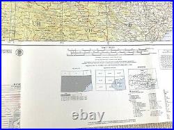 1967 Vietnam War US Military Issue Map Ha Noi Department of Defense Army Corps