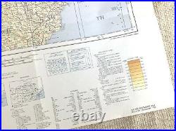 1967 Vietnam War US Military Issue Map Ha Noi Department of Defense Army Corps
